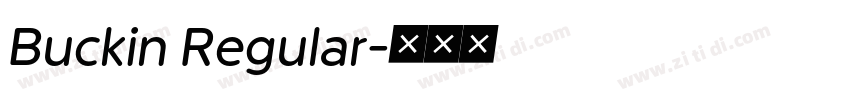 Buckin Regular字体转换